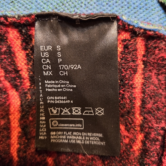 KENZO X H&M Men's Sweater, Sz Small - Picture 10 of 11